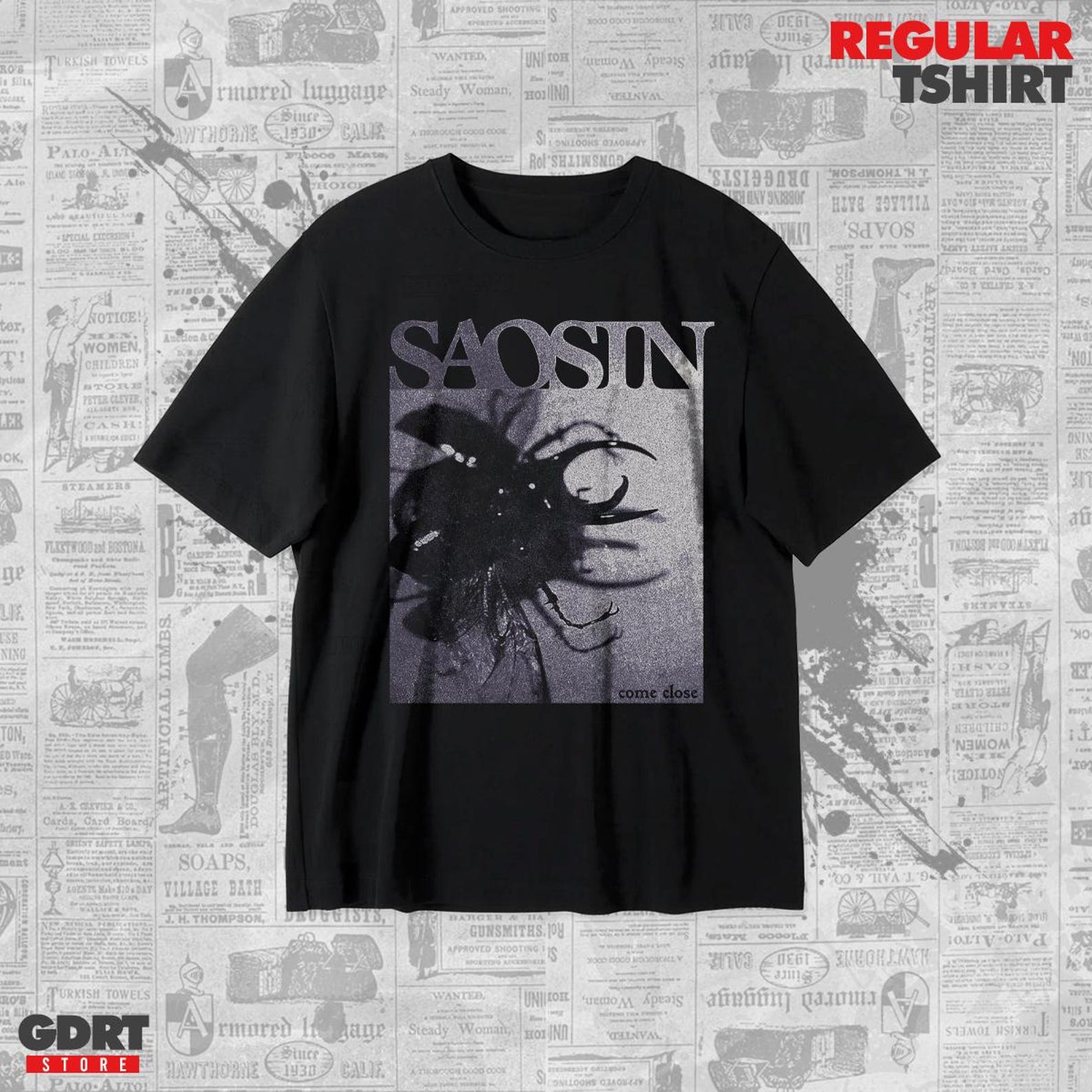 Saosin T shirt - Come Close Albums - Unisex Heavy Shirt XL