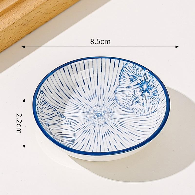 Japanske Mini Keramiske Tallerkener Barbecue Dipping Sashimi Sushi Soyasaus Retter Hjem Skrivebord Snacks Frukt Dessert Tallerkener