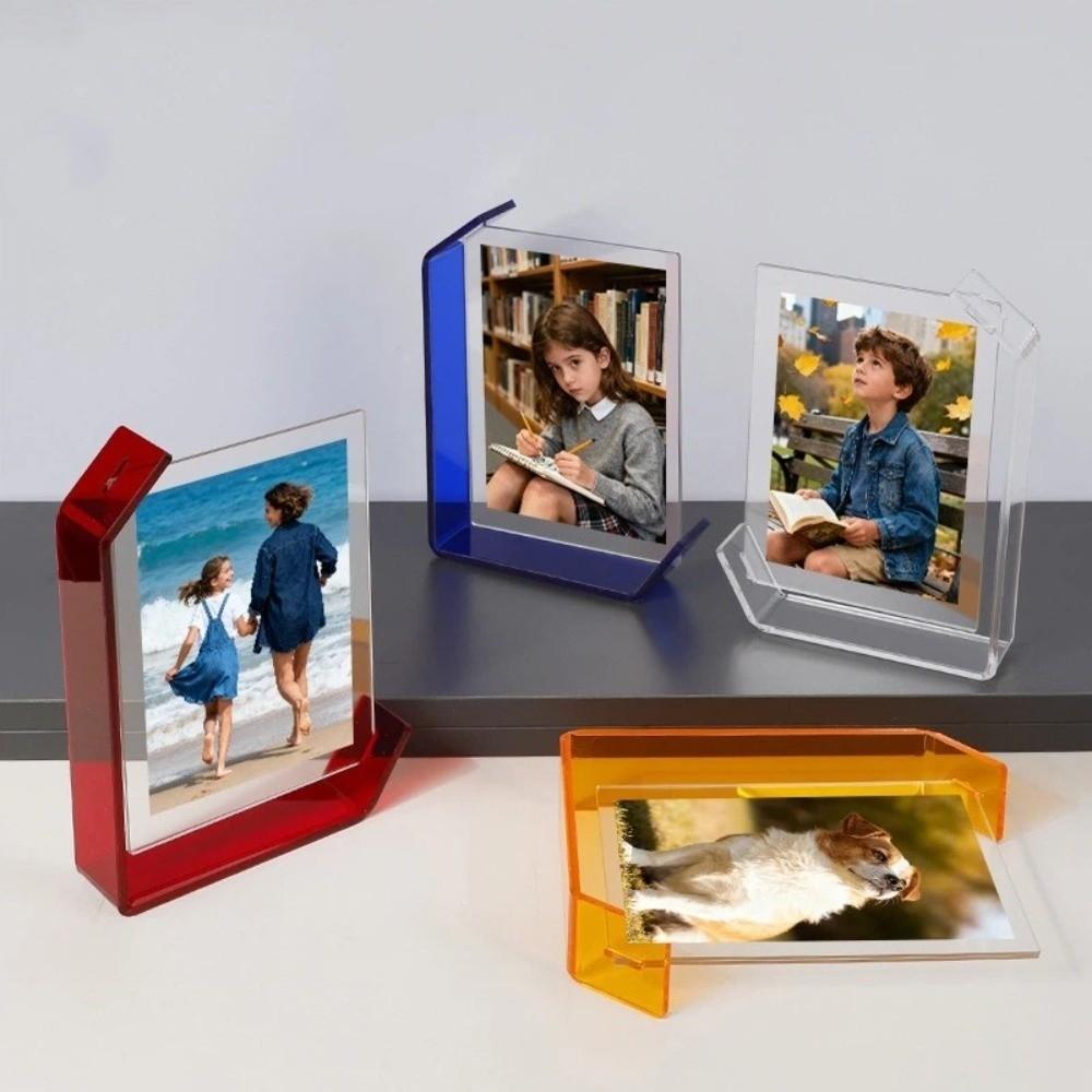 5/6/7/8 Inch Acrylic Photo Frame Modern Photo Stand Artwork Frame Poster Frame  Office