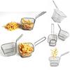 Rectangular French Fries Basket Durable Non-toxic Rust-proof Kitchen Tool For Fried Foods