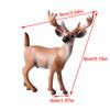 6pcs Animal Models Simulation Christmas Ornaments Solid Plastic Decoration Children Toys