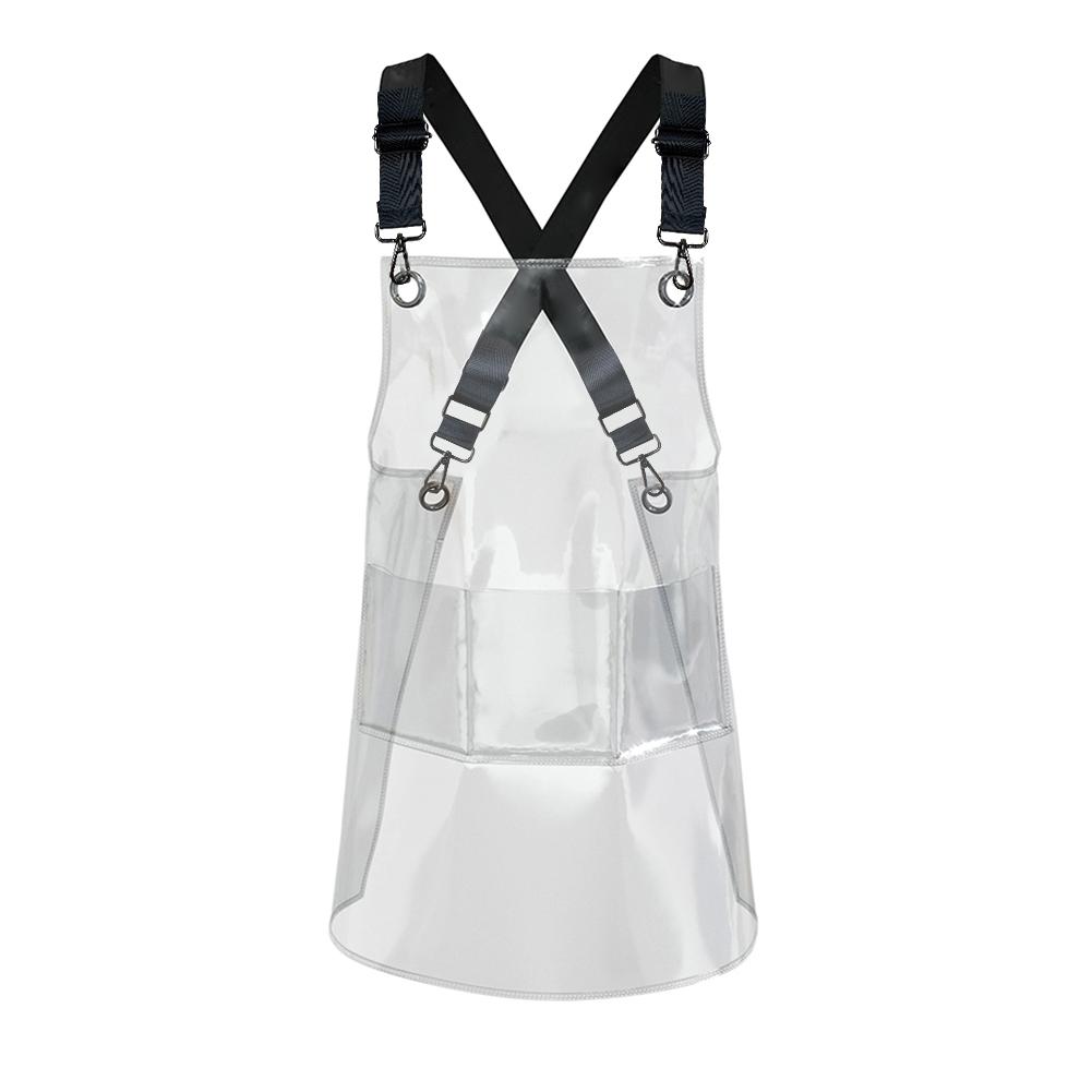 Fashion Kitchen Apron Oil Resistant Waterproof Transparent Apron TPU for Kitchen Hair Salon Barber Barista Household Supplies