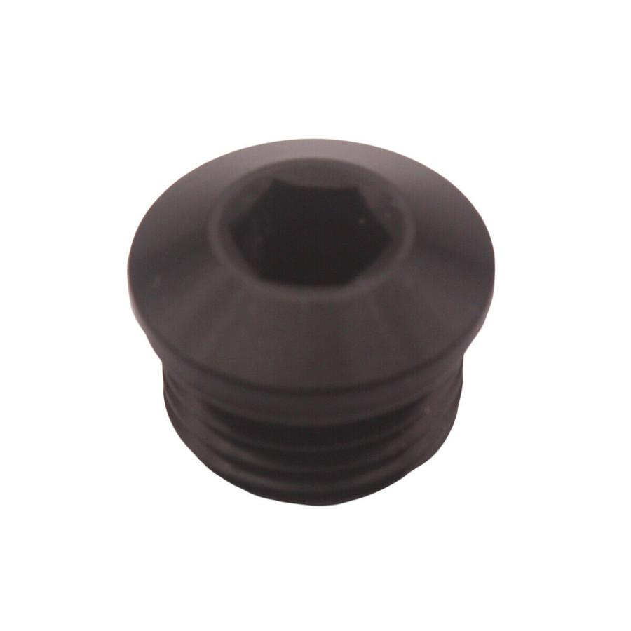 Universal Black Alloy Aluminum 10 AN 10 -AN 5/8" ORB Socket Plug with O ring