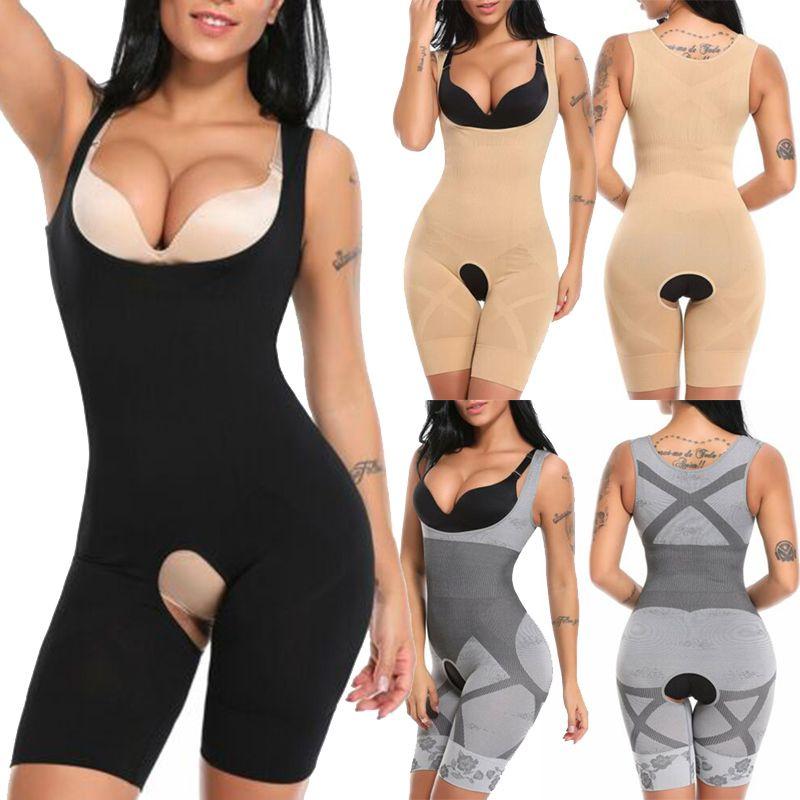Comfortable Women Full Body Shaper Compression Bodysuit With Firm Control And Slimming Features
