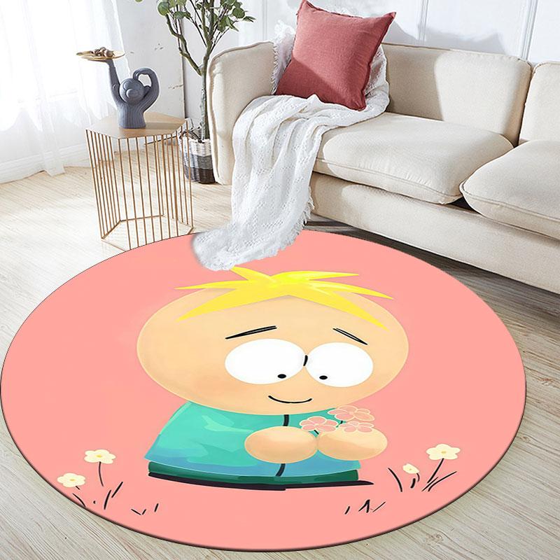 Butters Pattern Round rug,Carpet Rug for Living Room Bedroom Playroom ,Non-slip Floor Mat,Holiday Gifts and Birthday Gifts.