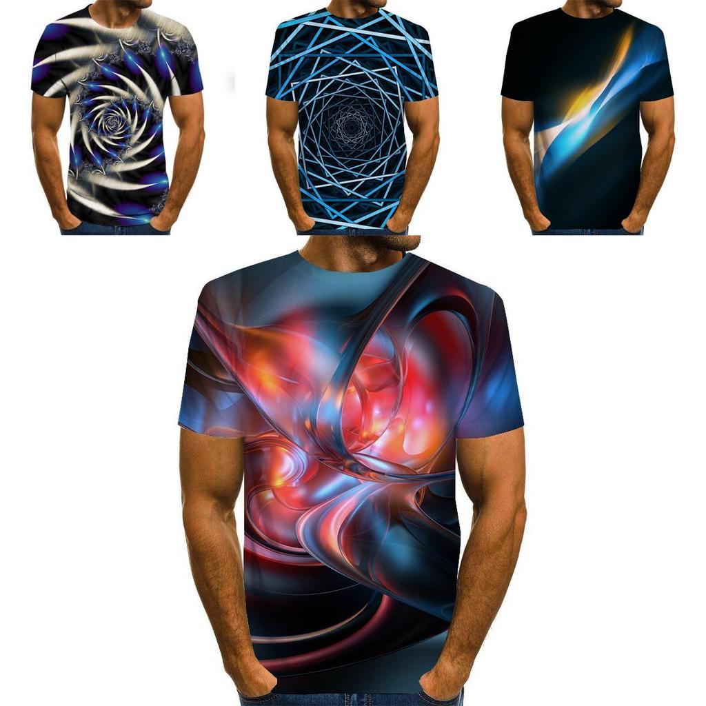 Vibrant Funny Hypnosis 3d T-shirt For Men And Women With Soft Casual Short Sleeves