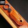Luxury Leather Car Key Case Cover Key Fob Protective Case Holder for Porsche New Cayenne Panamera 911 992 Taycan Accessories
