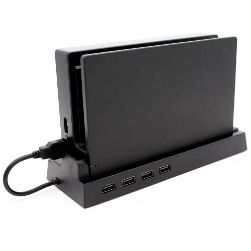answer 4 port usb hub dock stand for switch dock