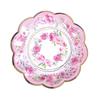OIMG Pink Wavy Edge Disposable Party Plates