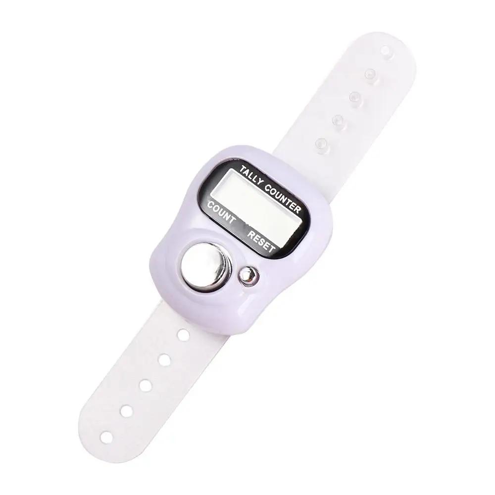 Mini Finger Ring Tally Counter Digital Electronic Knitting Row Counter Weave Tools Hand Held Stroke Counters Point Marker