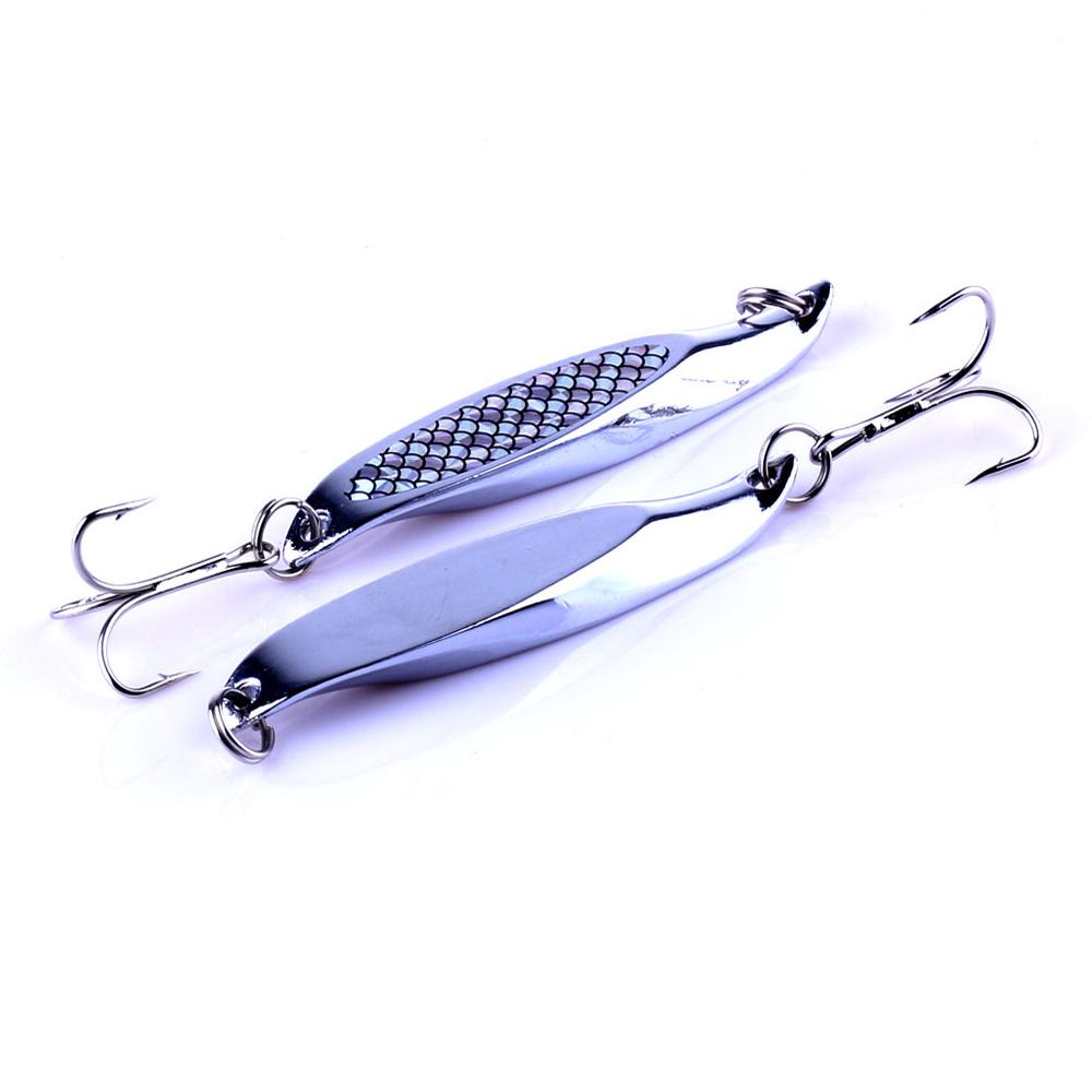 5PCS Metal Spinner Spoon Trout Fishing Lure Hard Bait Sequins Artificial Bait Spinner Fishing Lure