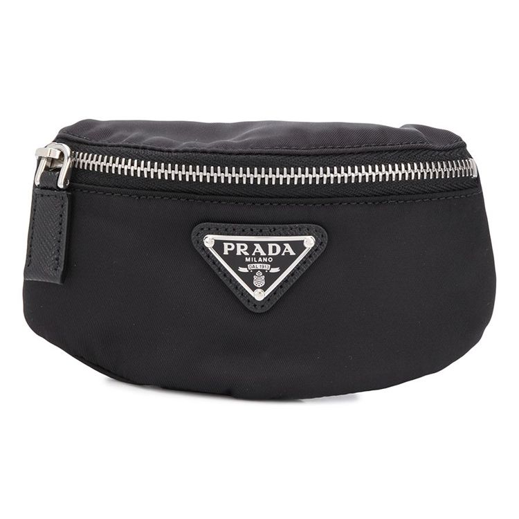 Prada Nylon Mini Pols Clutch Uniseks clutch Zwart 1TT095-D02-F0002 Basic Set (Bag)