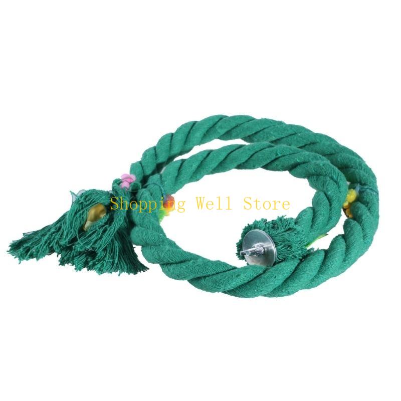 KX4B Bird Rope Swing Toy Cage Hanging Chewing Perch Toy Bird Grinding Standing Toy China Mainland