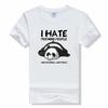 Funny I Hate People t-skjorte Vintage Summer Unisex's bomull T-skjorte Humor Gave kvinner T-skjorte Topper o-hals t-skjorter Unisex