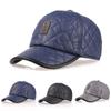 Outdoor Winter Ear Protection Leather Woolen Korean Style Hat Visors Cap Baseball Cap Snapback Hat