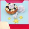 3Pcs/set Fine Snowflake Spring Imitation Real Cookie Tool Set, Suitable for Baking Novices,