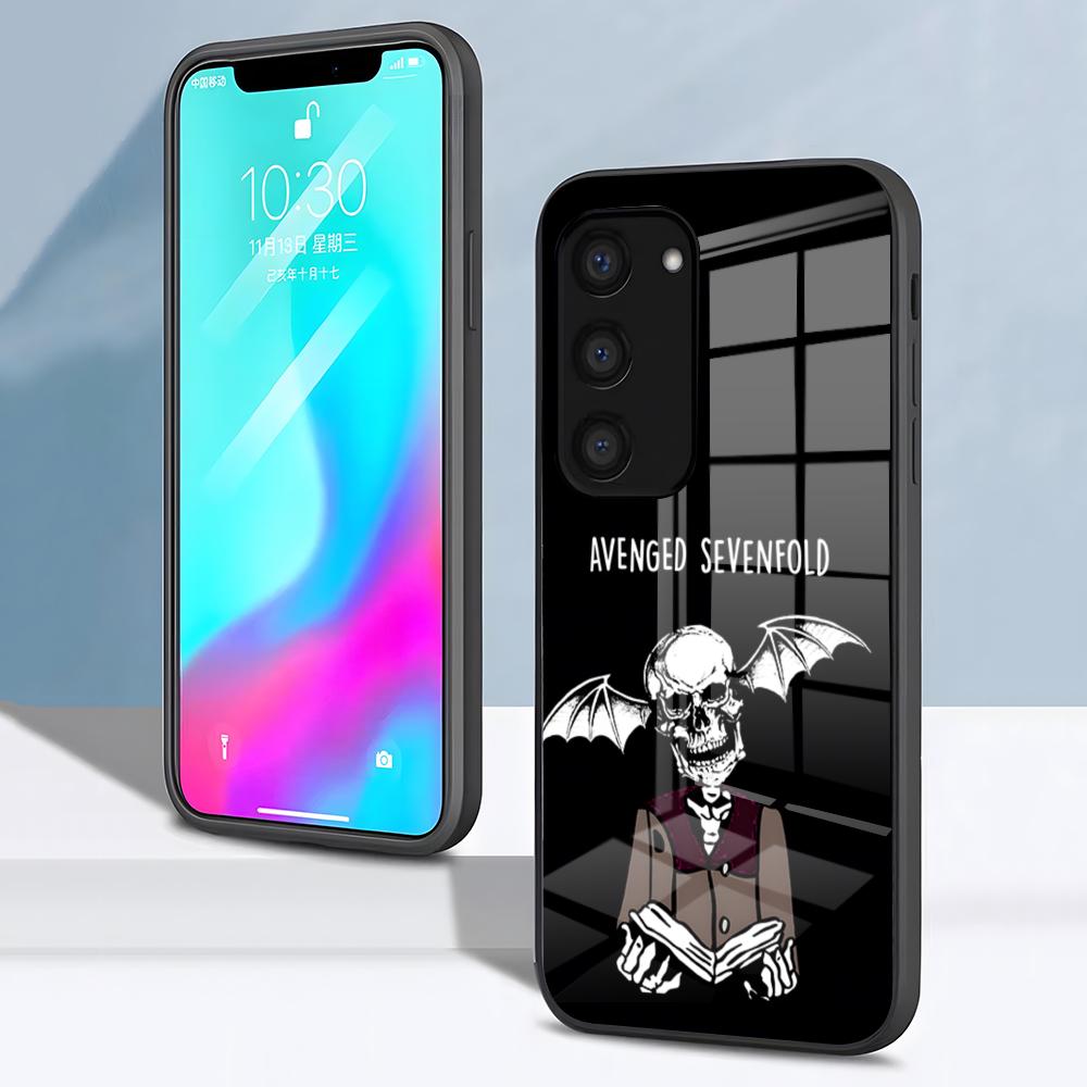 A-Avenged Sevenfold Phone Case For Samsung S26 S25 S24 FE S23 S22 S21 Plus S20 Ultra Note20Ultra Black Glass Cover