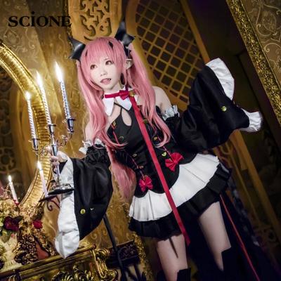 SCIONE Anime Cosplay Kostüm The Ending Seraph Hexe Vampir Kluruta Percy Cosplay Anzug Komplettset 7-teilig