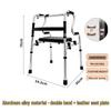 Rehabilitation Walking Trainer and Handrail Frame for Elderly - Four-Legged Crutch Aid