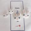 Adorable White Bunny Carrot Brooch - Cute Plush Rabbit Accessory for Bags, Hats, and Clothes