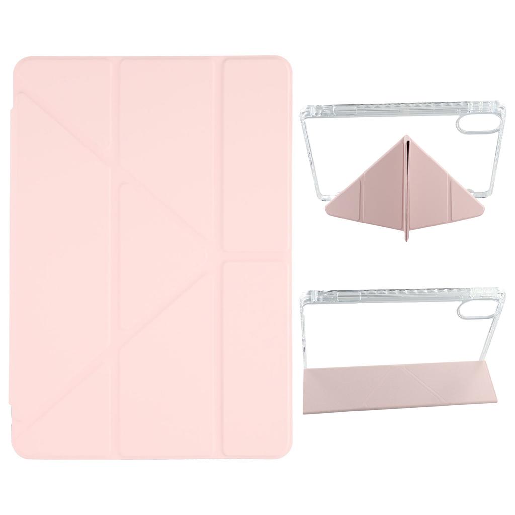 For Xiaomi Redmi Pad 2 Etui PU Lær Origami Stativ Gjennomsiktig Nettbrettdeksel