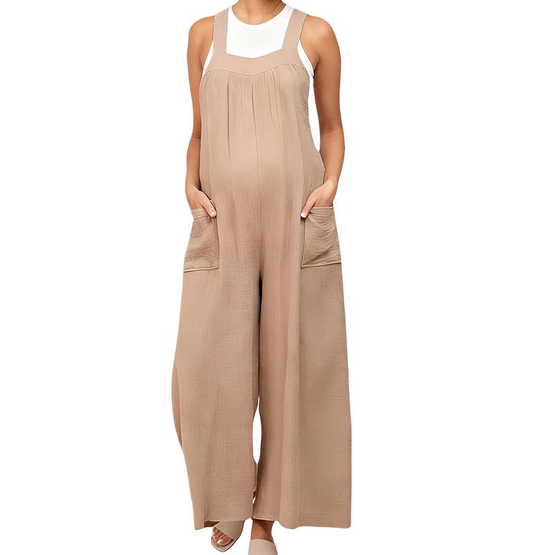 

Maternity Woolen Wide-Leg Winter Pants: Thick, Warm, Belly-Supportive Base Layer. US M