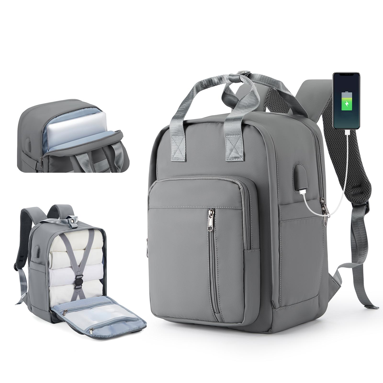 

Дорожній рюкзак Сумка на плече Водонепроникний рюкзак Легкий речовий мішок великої місткості Жіночий рюкзак Сумка для ноутбука з USB-зарядкою