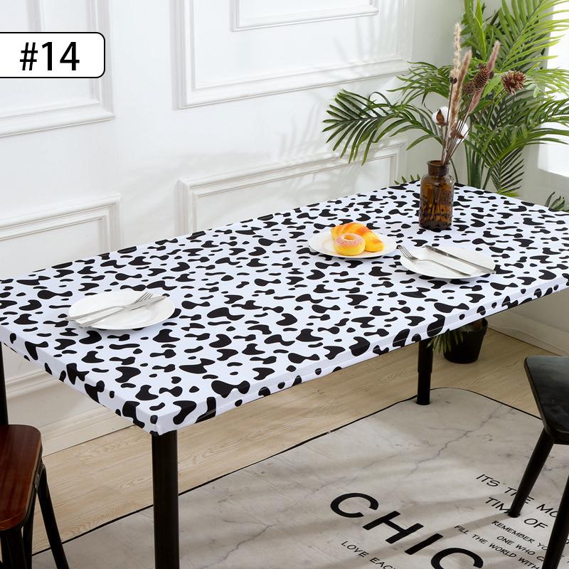 

Эластичная скатерть с облегающим кроем, прямоугольная, для обеденного, кофейного, чайного стола, скатерть для украшения отеля, конференции, свадьбы 122x61CM