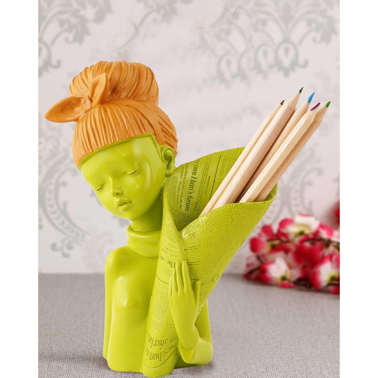 

Ангел Фэнтези Статуэтка - Крылатая Девушка Статуя для Домашнего Декора Полок - Фея Смола Фигурка (Зеленый, 10 см x 7 см) зелёный