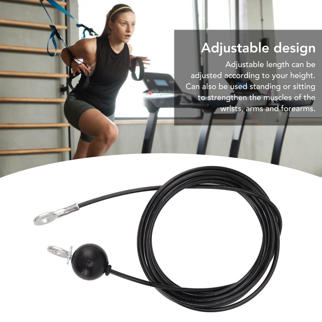 4/5M Steel Wire Rope DIY Heavy Duty Multi Gym Cable Fitness Pulley Machine Home Fitness Exercise Equipment Accessories Tool