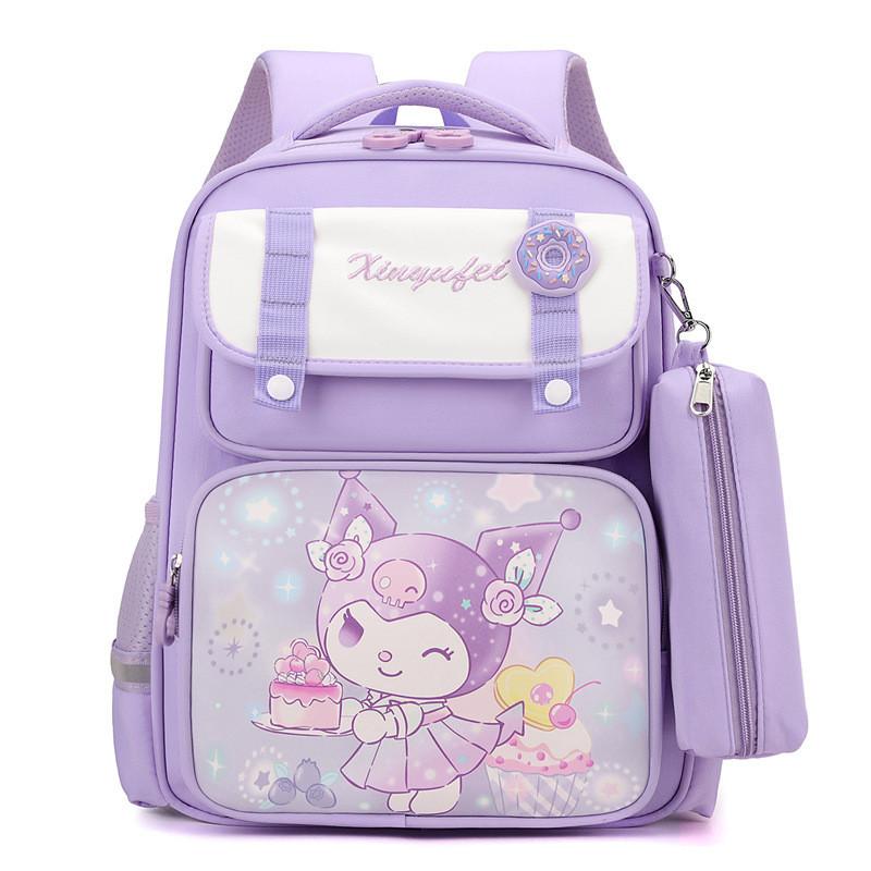 

Adorable Cartoon Kids Backpack For Elementary School Boys And Girls Large Capacity фиолетовый