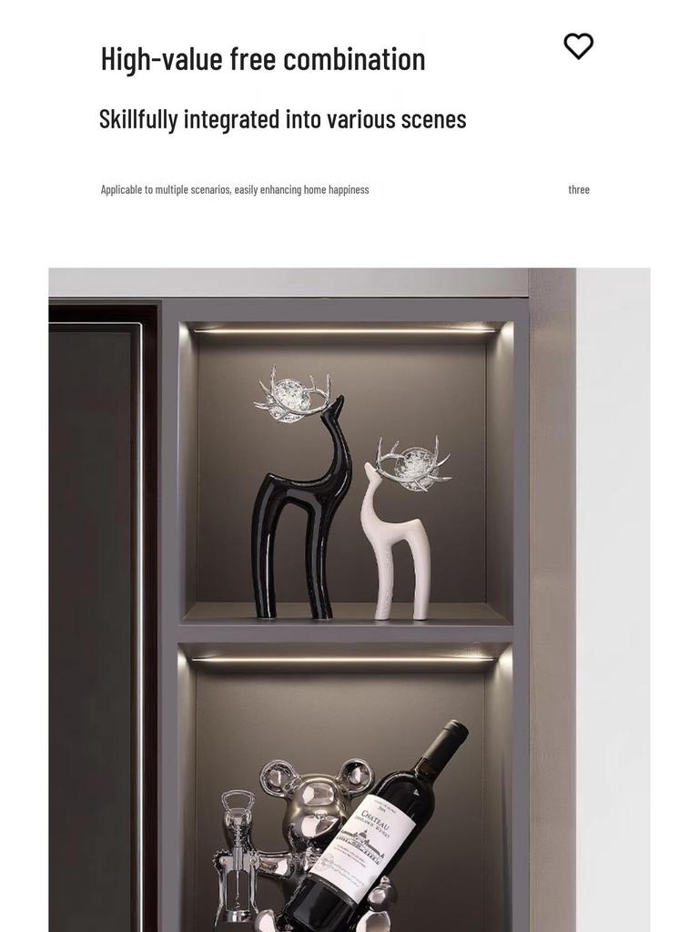 Fulu Luxury Living Room Tabletop Ornaments: High-End Decor for Wine Cabinets, TV Sideboards, and Housewarming Gifts