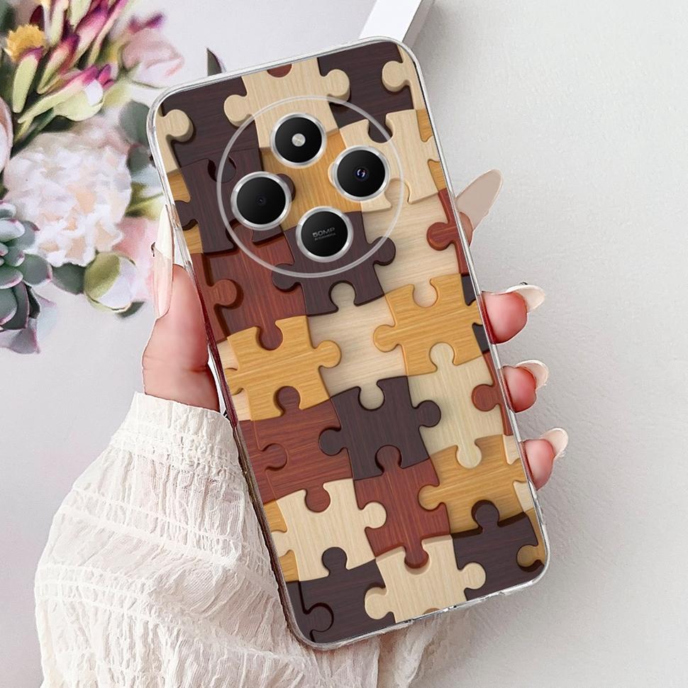 For Xiaomi Redmi 14C Casing Fashion Heart Cat Cover 6.88" Soft TPU Phone Protective Shell For Xiaomi Redmi 14R 14C Cases Coque