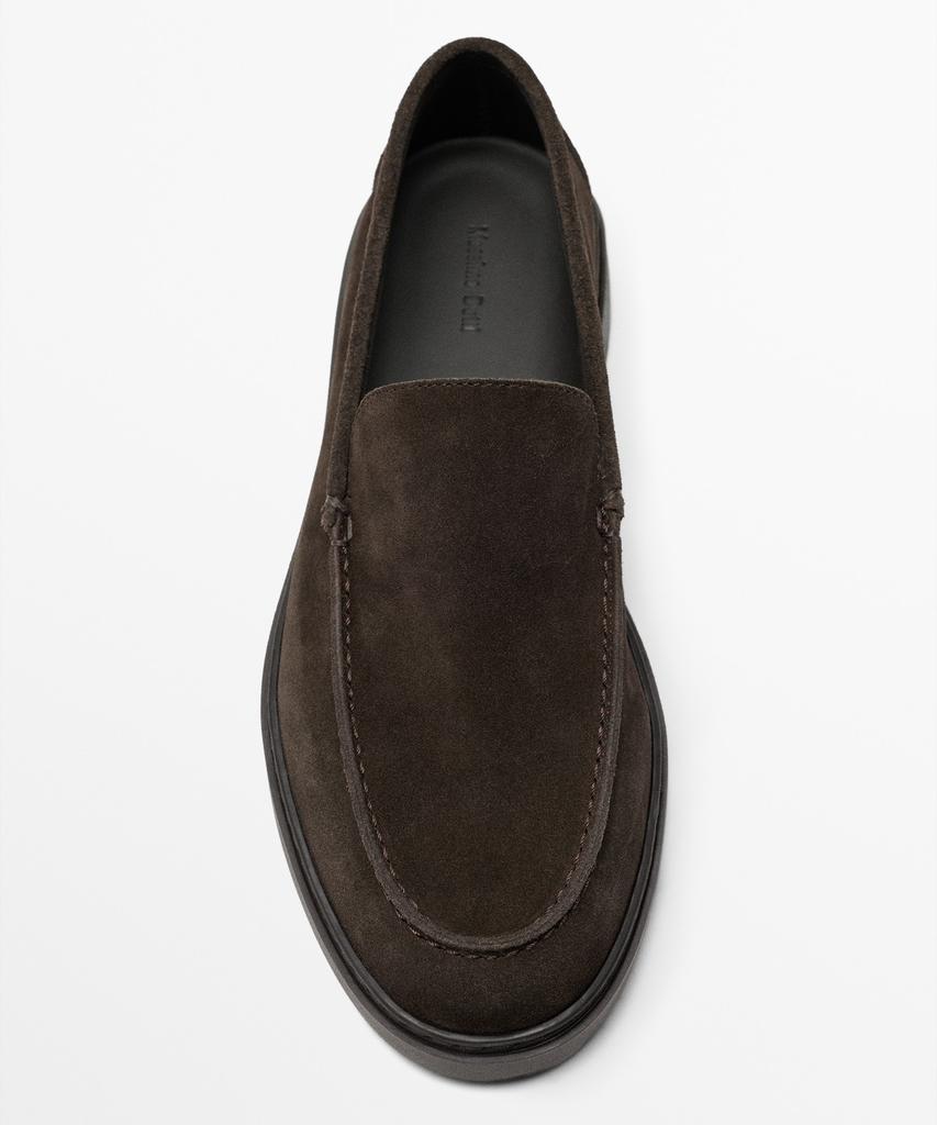 Massimo Dutti Split Suede Moccasins