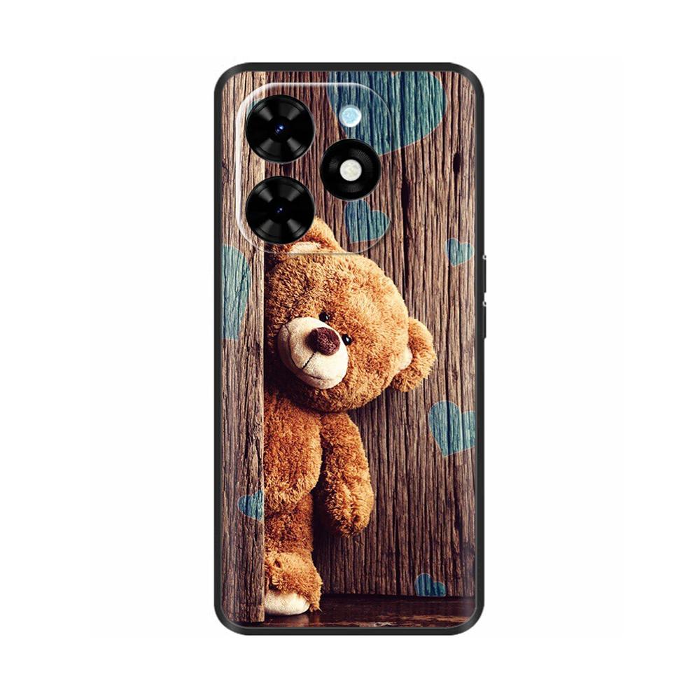 For Tecno Spark Go 2024 Case Luxury Flower Painted Capa Silicone Soft Cover For Tecno SparkGo 2024 BG6 Shockproof Phone Shell