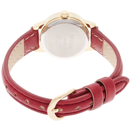 Fieldwork Fashion Watch, Nattito Matchan Leather Strap, FSC113-3, Red