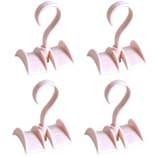 4Pcs Rotatable Closet Organizer Hangers Handbag Hanging Storage Holders Hooks