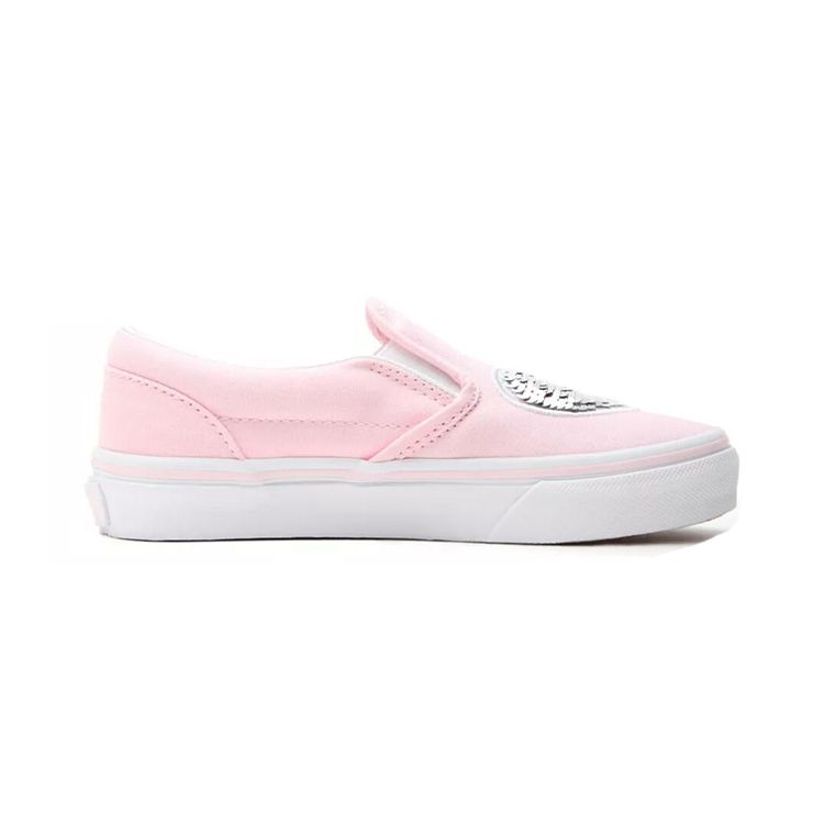 Vans Slip-On Canvas Durable Breathable Low-Top Kids Skate Shoes Pink Kids Sneakers VN0A4BUT31L