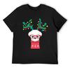 Maltese Funny Holiday Xmas Christmas T-Shirt Sweat Graphic Tee Shirt Topping Mens Graphic T-shirts Anime