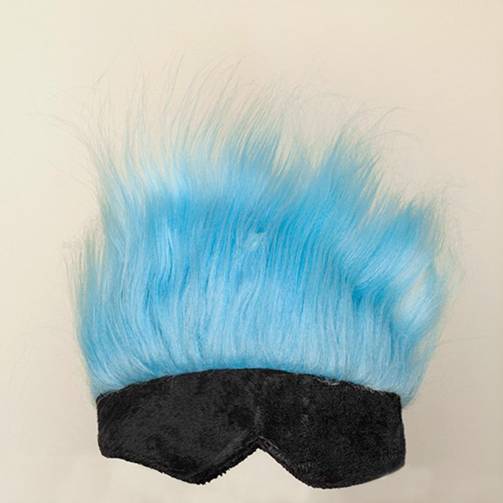 Natural Wig Funny Pet Dog Hair Headwear Curly Hair