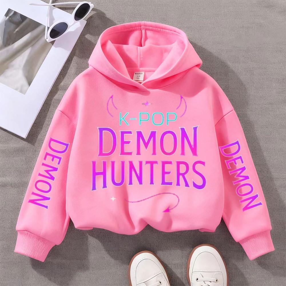 Children's KPop Devil Hunter Hoodie Boy and Girls Autumn/Winter Casual Sports Shirt