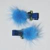 FUR ROSE HAIR PIN, BLUE Fur Hairpin