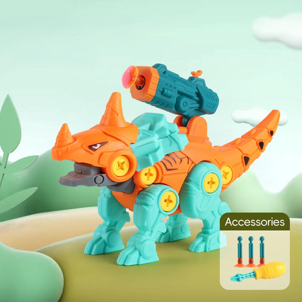 Screwing Dinosaurs Baby Toys for 3 Years Old Assembly Nuts Model Sets Safe Blocks Early Educational Toddler for Kids