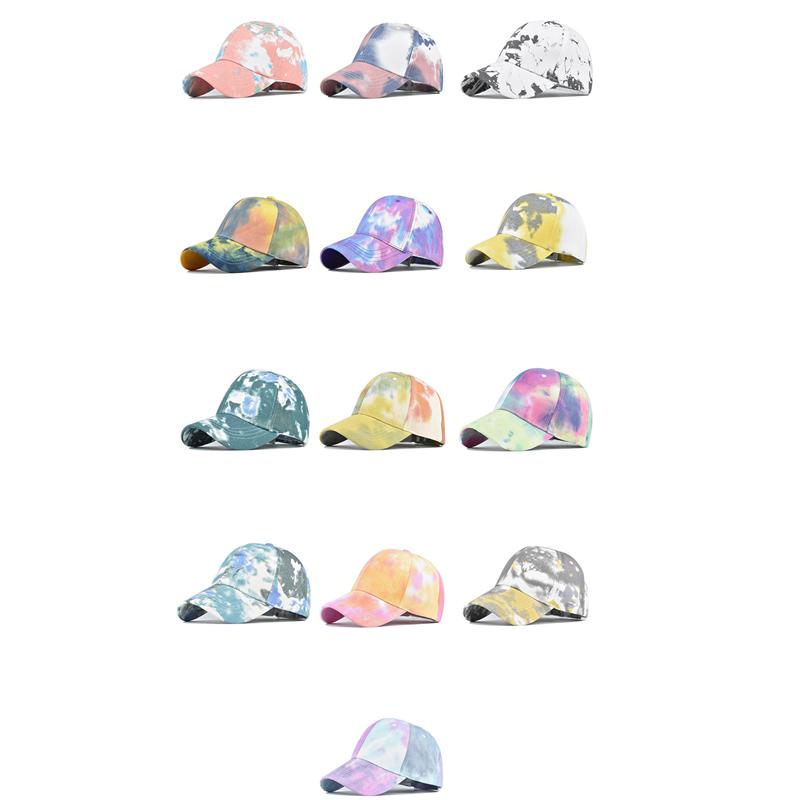 Outdoor Adjustable Baseball Cap Fashion Graffiti Unisex Tie-dyed Adjustable Cap Sport Sunscreen Snapback Hip-hop Hat Gorras