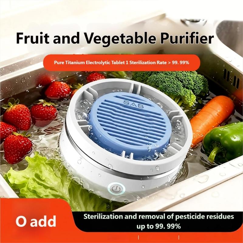 Practical Vegetable Washer Machine 2000mAh Cleaning Technology and Low Noise Design for Effective Home Kitchen Use