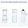 Micro Disc Water Filter Discs for Brita Fill and Go Water Filter Bottles Carafes, Reduce Chlorine, Microparticles and Other Impurities (Pack of 4)