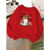 Kids Unisex Crewneck Sweatshirt, Cute Knit Hat Ghost Pumpkin Bat Halloween Print Soft Fleece Long Sleeve Pullover For Boys Girls Over 4 Years Old