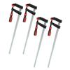 4PCS Woodworking F Clamp Heavy Duty F Clamps Woodworking Bar Clips Quick Slide DIY Hand Tool Kit 80*600mm