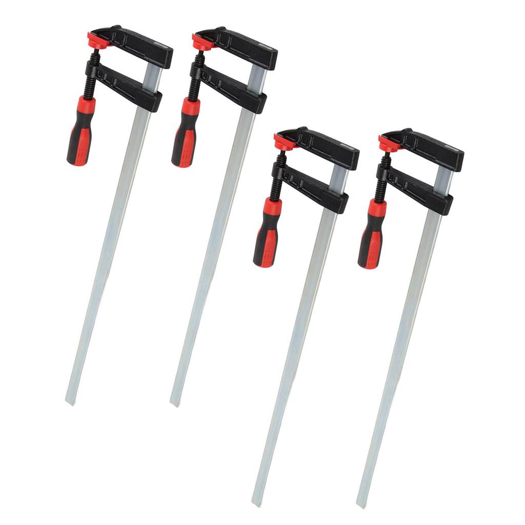4PCS Woodworking F Clamp Heavy Duty F Clamps Woodworking Bar Clips Quick Slide DIY Hand Tool Kit 80*600mm