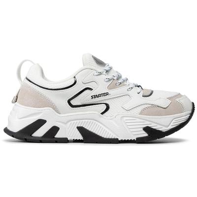 Men's Shoes Leather Sneakers Starter Buffalo White 45